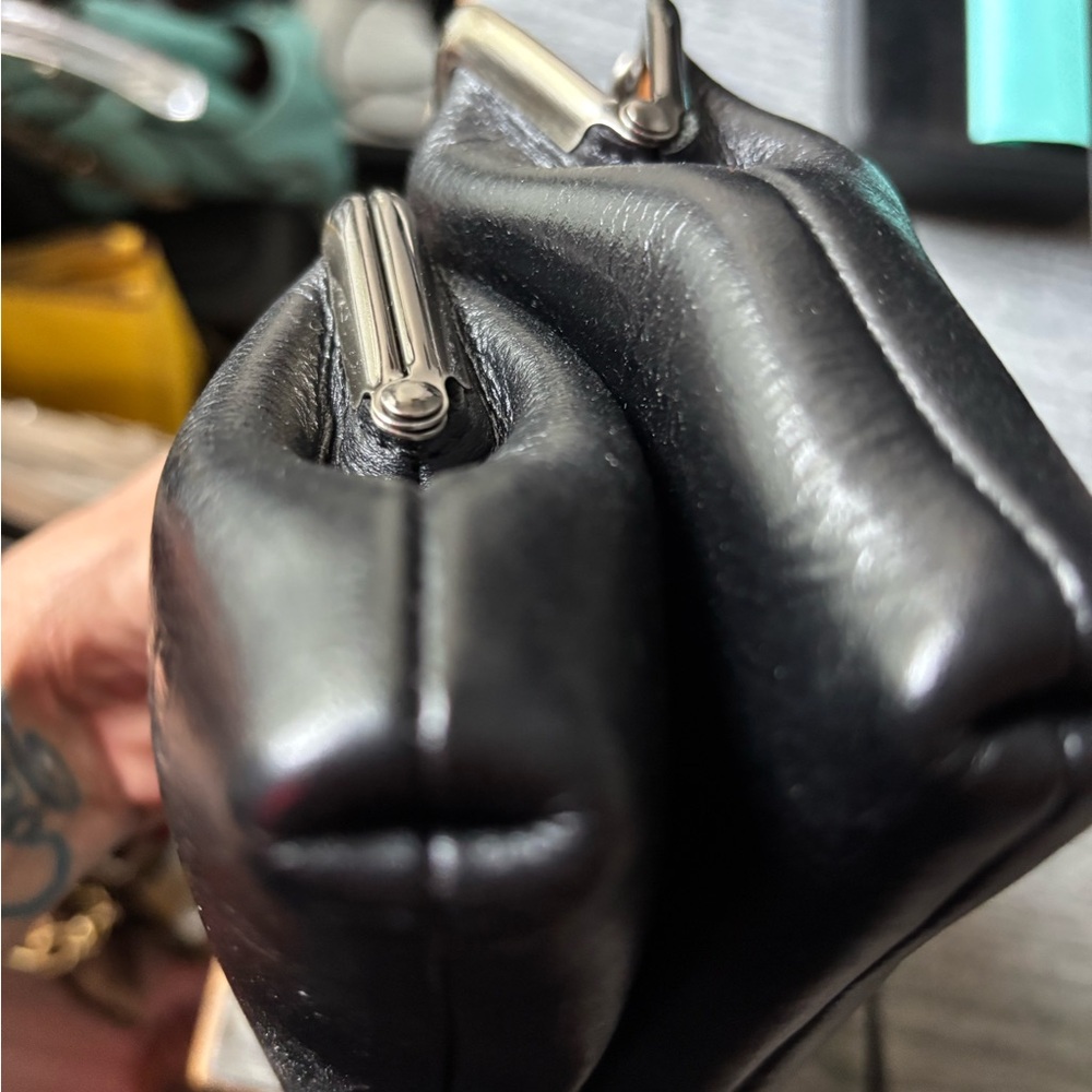 Patricia Nash Black and White Crossbody Bag with Pearl Detail - Picture 10 of 12